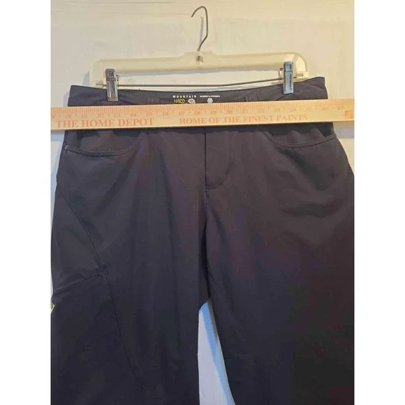 Mountain Hard Wear Womens Black Capri Climbing Pants Button Zipper Outdoor Sz 8 - Picture 4 of 13